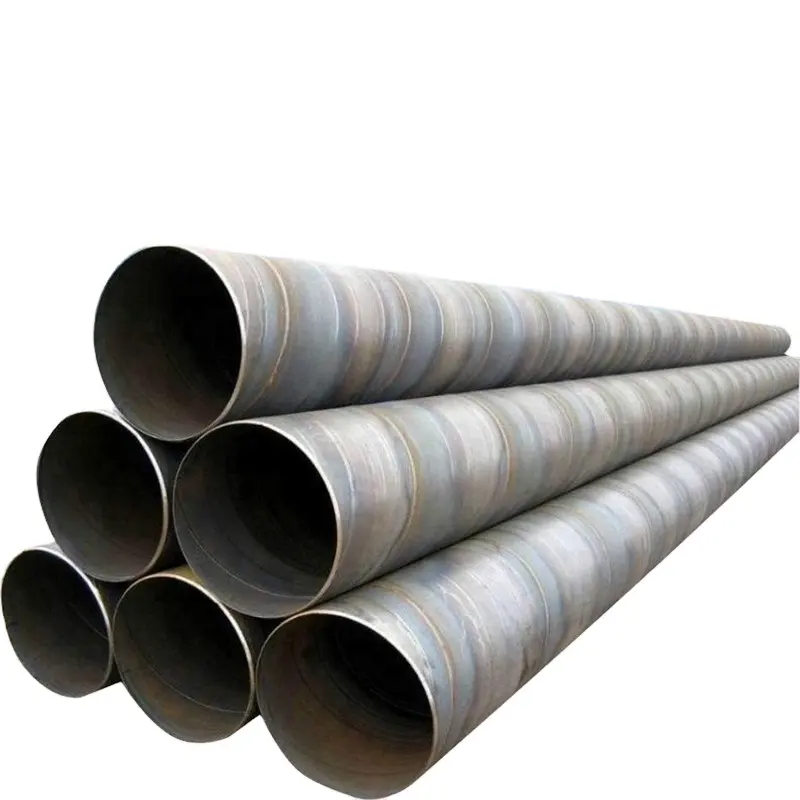 Vendita calda tubo in acciaio a spirale di grande diametro 219-2420mm in Stock e tubo in acciaio al carbonio saldato e tubo in acciaio La Ssaw di alta qualità