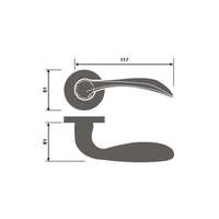 Manijas Modernas para Puertas Interiores de Apartamentos, Estilo Europeo Oriental, Manija Circular Tipo Rosa, Acero Inoxidable de Alta Calidad, Garantía de 5 Años