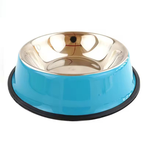 Renkli Baskılı Paslanmaz Çelik Evcil Hayvan Mama Kabı Büyük Küçük Açık Hava Kullanımı İçin Su Mama Kabı Köpekler İçin - Product Image 3