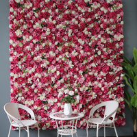 Panneaux décoratifs muraux en fleurs artificielles durables et écologiques, faits à la main, taille personnalisable pour mariage, vente en gros