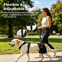 Harnais de soutien pour genou et hanche de chien en nylon personnalisé et confortable, avec fermeture réglable pour dysplasie de la hanche, lésion du ligament croisé antérieur et arthrose