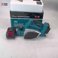 Raboteuse électrique sans fil 21V 82mm 15000 tr/min, mini-outil portatif pour le bois, batterie lithium-ion, moteur sans balais