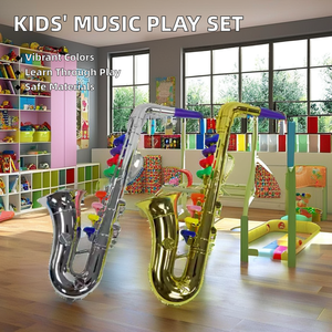 Vente en gros pas cher Ensemble d'instruments <span class=keywords><strong>de</strong></span> musique en plastique non toxique Maison <span class=keywords><strong>de</strong></span> jeu pour enfants Apprentissage <span class=keywords><strong>de</strong></span> la musique Quatre tons <span class=keywords><strong>Trompette</strong></span> Cor Piano Jouets - Product Image 3