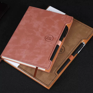 Oem/ODM biểu tượng tùy chỉnh PU da Lưu ý cuốn sách A5 trường kinh doanh văn phòng nhật ký thành phần Tạp Chí máy tính xách tay bán buôn chèn bút - Product Image 2