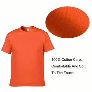 Wholesale Custom Men's T-Shirts 100% Cotton Round Neck Casual T-Shirts with Printing Blank Plain Design - Product Image 5