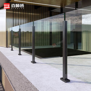 Ringhiera delle scale con vetro di sicurezza elegante stile classico per le case uffici - Product Image 6