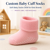 Chaussettes antidérapantes pour bébés et enfants en gros pour les détaillants de vêtements pour enfants et les programmes de nurserie avec développement de logo personnalisé