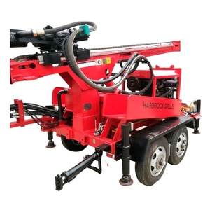 좋은 품질의 시추공 드릴링 리그 트레일러 장착 160m 물 우물 드릴링 리그 기계 농업용 - Product Image 6