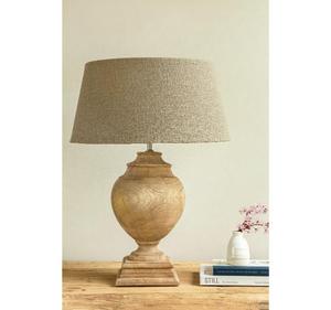 Vente en gros de lampe de table moderne en bois naturel fabriquée à la main en bois massif pour un charme rustique intemporel pour la chambre à coucher - Product Image 1