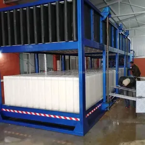 Máquina de fabricación de bloques de hielo de 15 toneladas, máquina de bloques de hielo de refrigeración directa