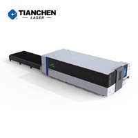 Mesin pemotong Laser 6Kw serat Cnc, mesin pemotong pelat logam 2000X6000 lembar Lazer ukuran