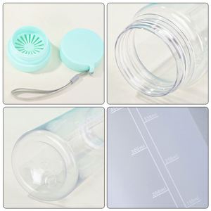 Custom Transparent Large Capacity Printed Logo Clear Plastic <b>Water</b> Drink <b>Bottle</b> With Rope - Product Image 5