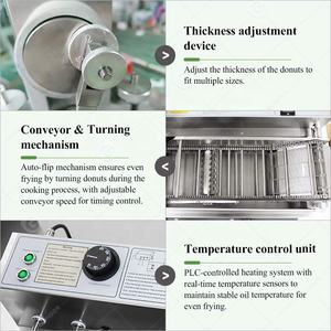 روبوت دونات صغير بالغاز قابل للطي أوتوماتيكي تجاري لتقديم الطعام مع شهادة - Product Image 5