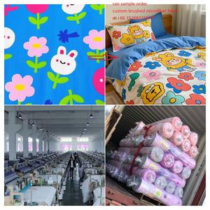 100% ポリエステルマイクロファイバー3Dエンボス加工ベッドシート新作アニマルデザインアニメ熱伝達織りプリントパターンメキシコシティマーケット - Product Image 1