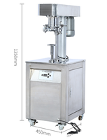 Machine à sceller les boîtes électriques en acier inoxydable semi-automatique, machine à sertir et à sceller les boîtes, équipement d'emballage alimentaire