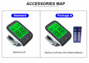 Monitor de presión arterial tipo muñeca pantalla LCD recargable tensiómetro Digital muñeca electrónica - Product Image 4