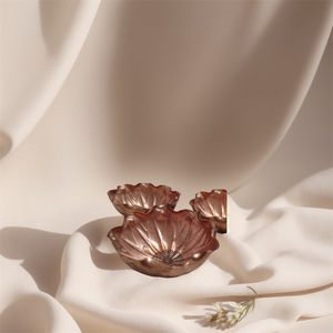 ปั๊มลายลึกสำหรับงานฝีมือตามสั่งชามผลไม้ทองเหลืองทองแดงทองเหลืองทรงดอกไม้อะไหล่ตกแต่งบ้าน - Product Image 4