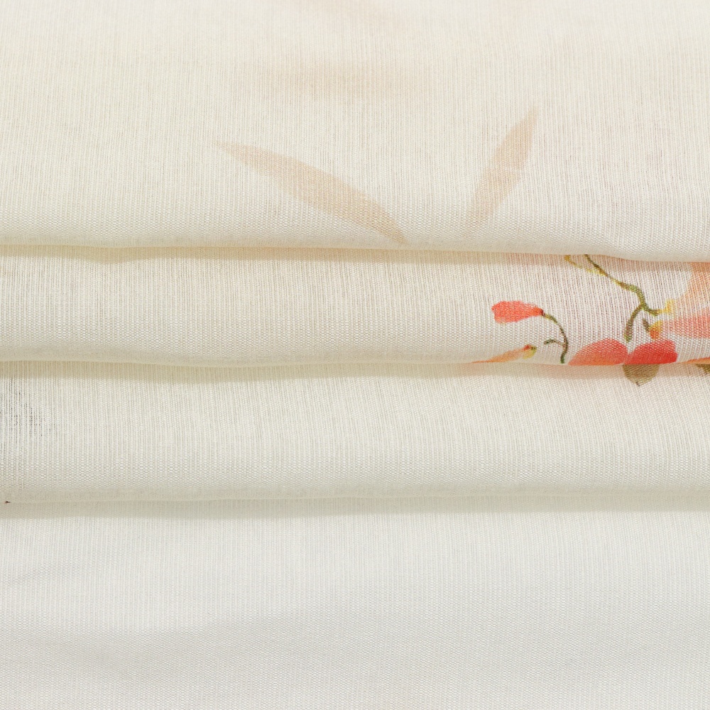 Soft Breathable 80% Viscose 20% Polyamide Woven Fabric 95GSM Digital Printed Material for Women Dress Blouse
