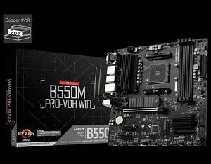 เมนบอร์ด B550M Pro VDH WiFi AMD Ryzen 5 <span class=keywords><strong>5600X</strong></span> CPU Combo SOCKET AM4 PCIe 4.0 Desktop Mainboard - Product Image 4