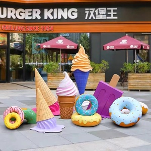 Piruleta de Resina Pintada a Mano, de Gran Tamaño, para Decoración de Fiestas y Eventos, Escultura Artística, Helado, Pastel, <span class=keywords><strong>Precio</strong></span> Económico - Product Image 4