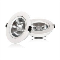 Spot LED COB encastré moderne pour hôtel, bureau, maison, commerce, plafond, fin et discret, 5W/7W/10W/20W
