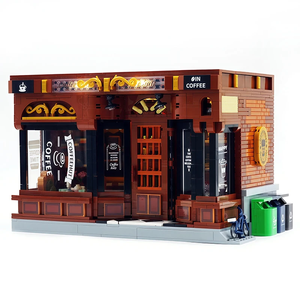 Bloques de Construcción de Cafetería de Estilo Americano de Lujo JD131, Ladrillos de Arquitectura de Cafetería con Vista a la Calle, Juguetes DIY, Regalos de Navidad para Adultos - Product Image 1