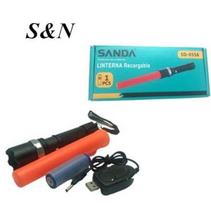 ไฟฉายแบบชาร์จไฟได้ซานด้า 5D 0558 ไฟฉาย LED พร้อมเครื่องชาร์จ USB สำหรับใช้งานกลางแจ้ง - Product Image 3