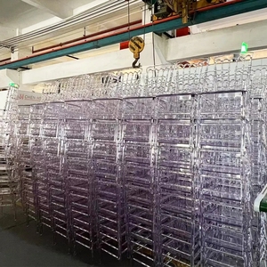 เก้าอี้คริสต์มาสเรซินใสมีอะคริลิกใสเก้าอี้แต่งงานโรงแรมฟีนิกซ์นโปเลียน - Product Image 1