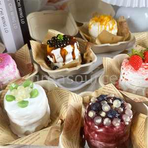 เค้กจำลองแบบซูเฟล่ ขนมหวาน นมโฟมไข่มุก สตรอว์เบอร์รี ทารโตร์ มะม่วง เค้กจำลองเคลือบครีมเนื้อนุ่ม ไข่มุกสด - Product Image 4