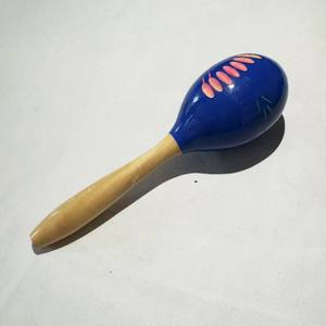 Maracas impresas con mango de madera, bolas de arena, instrumentos de percusión, accesorios para actuaciones, herramientas musicales para ambiente escénico - Product Image 2