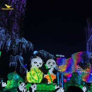 โคมไฟแสดงแสงสี 3 มิติ ขนาดใหญ่ กันน้ำ สำหรับงานเทศกาล ใช้ในสวนสนุก งานแสดงสินค้า งานดิวาลี และงานวันขอบคุณพระเจ้า ใช้พลังงานจากแบตเตอรี่ - Product Image 4