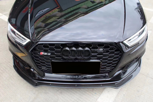 Lèvre avant en fibre de carbone véritable style <span class=keywords><strong>RS</strong></span> pour <span class=keywords><strong>Audi</strong></span> A3 S3 RS3 8V Sline berline 2017-2020 - Product Image 6