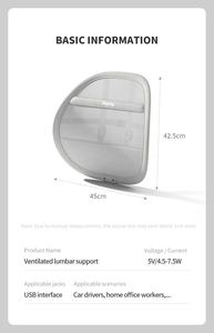 Anjuny-almohada de apoyo Lumbar para silla de oficina y coche, cojín de espuma viscoelástica para aliviar el dolor de espalda - Product Image 6