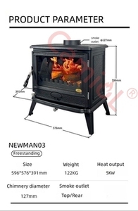 Poêle <span class=keywords><strong>à</strong></span> <span class=keywords><strong>granulés</strong></span> intérieur portable de style européen Poêle <span class=keywords><strong>à</strong></span> bois autoportant pour cheminées - Product Image 5