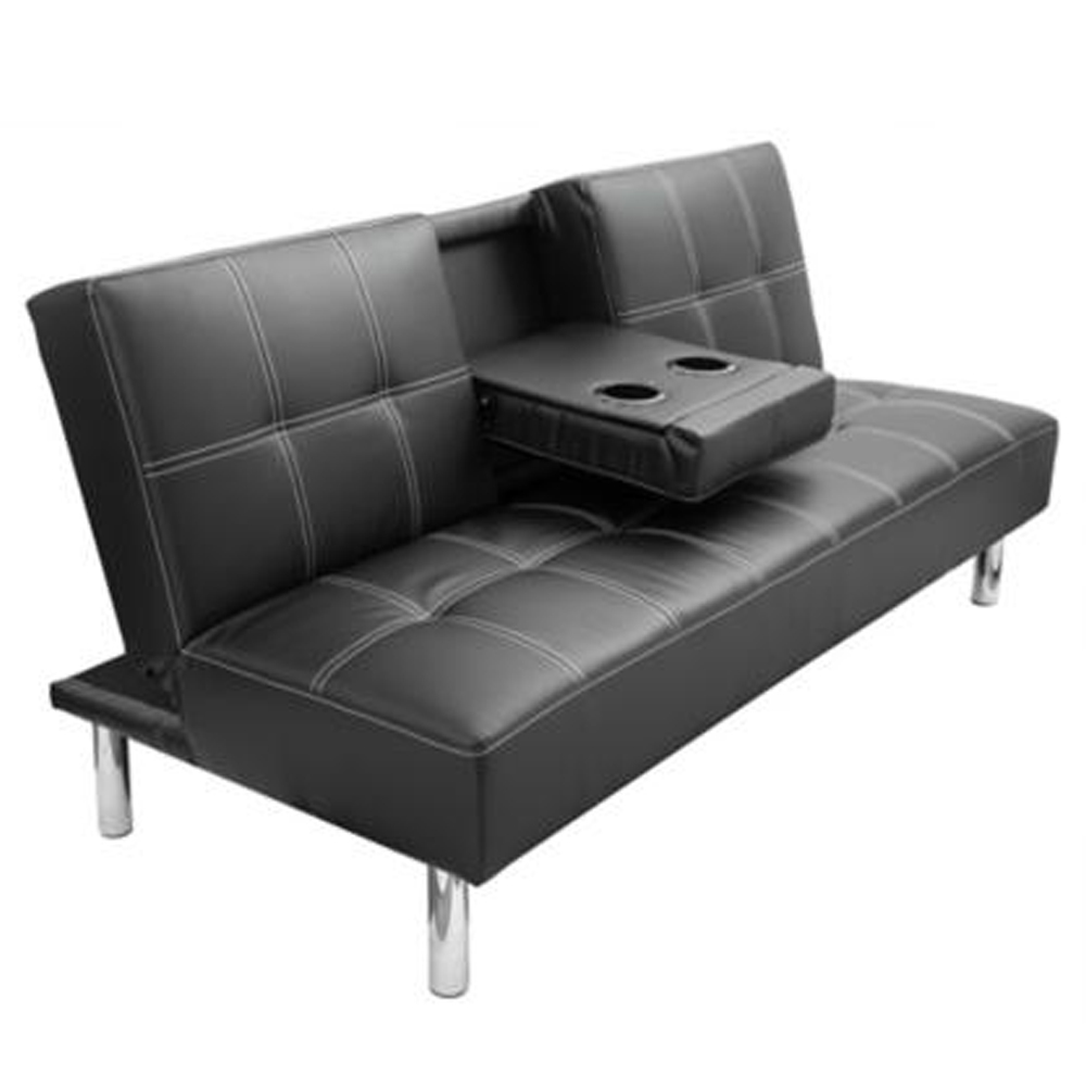 Кожаный диван-кровать в классическом стиле для гостиной, диван-кровать