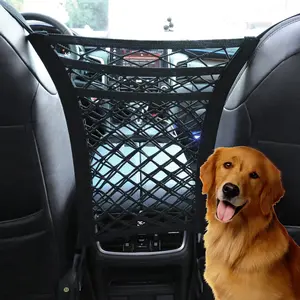 Car Mesh Organizer 3-Layer Dog Net für Car Between Seats Back Seat Net Organizer Pet Barrier Backseat Mesh Net für Car