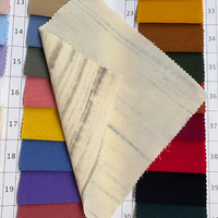 Tissu en crêpe de polyester uni 155 g/m², texture crêpe naturelle, idéal pour les abayas d'été et les pantalons à jambes larges