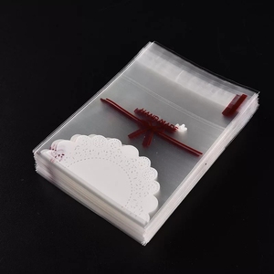 Cookie Packaging Bag Transparent OPP Plastic Candy Bag with Custom Printing