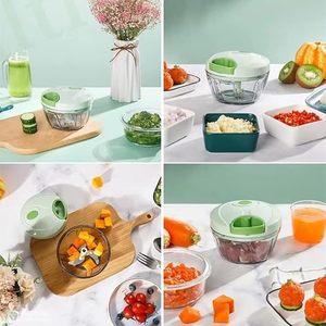 Portable Durable Manual Pulling Garlic Chopper Novel Design for Efficient Chopping Garlic Onion Meat Fruit Vegetable Tool - Product Image 3