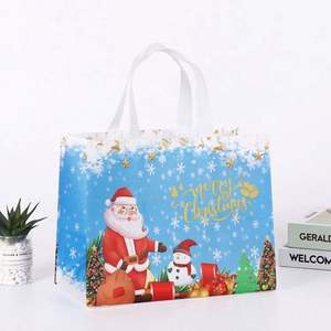 Bolsa de Compras Personalizada de Tela No Tejida con Logotipo Impreso, Bolsas Navideñas de Tela No Tejida, Bolsas de Regalo Coloridas y Ecológicas, Publicitarias - Product Image 6