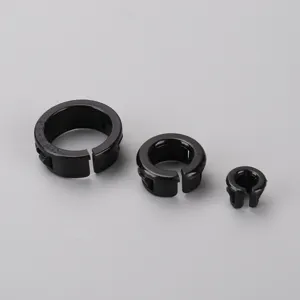 Ouoro OSB-19 (19mm) Nylon Ống lót màu đen mở cáp nhựa Nylon Snap trong ống lót