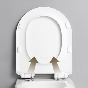 GSIO Factory Supplies Sanitaire Blanc Salle de Bain Wc Céramique Ronde Cuvette Murale Accrochée avec Réservoir - Product Image 4