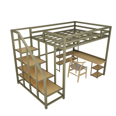 Tipo a: oro (con scaffale di stoccaggio della scrivania del computer)