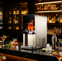 Distributeur automatique de glace de qualité supérieure en acier inoxydable de qualité alimentaire pour usage commercial, installation sur comptoir