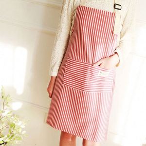 Wholesale Fashion Linen Cotton Bib <b>Apron</b> Striped Breathable for Home <b>Kitchen</b> Restaurant Cleaning Work-for Home Restaurant Use - Product Image 4