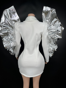 Abito <span class=keywords><strong>da</strong></span> Sera Lungo con Maniche Lunghe e Perline Scintillanti, Vestito <span class=keywords><strong>da</strong></span> Cerimonia di Lusso e alla Moda con Paillettes per Donne - Product Image 6