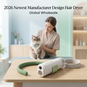 Sèche-cheveux portable pour animaux de compagnie à suspendre au cou, pour un toilettage mains libres des chats et des chiens - Product Image 1