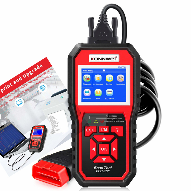 Konnwei Factory's Universal OBD2 Car Scanner Engine Analyzer Diagnostic Tool for All Cars Auto Diagnostic Tool for All Cars