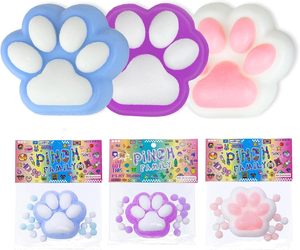 Balle sensorielle en forme de patte mignonne pour enfants de 5 à 7 ans, jouet tactile en silicone souple en forme de patte de chat pour soulager le stress, compressible - Product Image 6