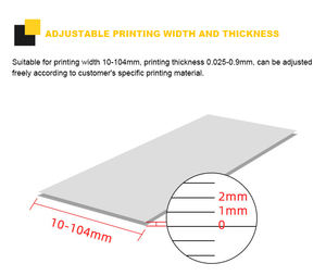 Machine d'impression numérique automatique à ruban thermique pour étiquettes textiles en satin et rubans de lanière potables, machine de marquage à chaud à feuille métallique - Product Image 5
